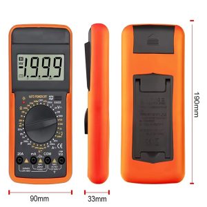 Digitális multiméter kihajtható támasztékkal, nagy kijelzővel (BBL) - Image 5