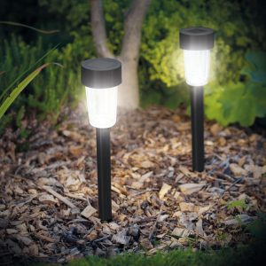 10 db LED-es kültéri leszúrható szolár lámpa – fekete (BBL) - Image 3