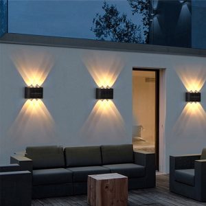 Hangulatos, kültéri fali lámpa szett napelemmel - 2 db 10 LED-es dekor szolár lámpa (BBV) - Image 6