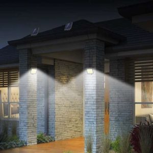 100 LED-es szürkület- és mozgásérzékelős, kültéri szolár lámpa (BBL) - Image 3
