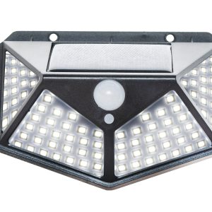 Mozgás- és szürkületérzékelős, 100 LED-es napelemes kültéri lámpa (BBL) - Image 11