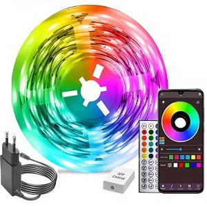 10m RGB Smart LED szalag – távirányítóval és mobilalkalmazásos vezérléssel (BBJH) (BBD) - Image 1