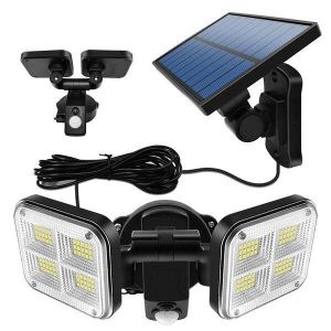 BB-JD-2109 kétoldalú, forgatható napelemes mozgásérzékelős reflektor - 120 LED-del és 270°-os bevilágítási szöggel (BBV) - Image 4