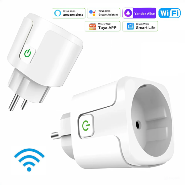 16A WiFi smart dugó aljzat - Alexa, Google Home és SmartThings Kompatibilis, Energiafogyasztás méréssel 1