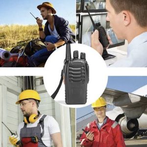 2 darabos Walkie Talkie szett zseblámpával, fülhallgatóval, 3-5 km-es hatótávolság (BBV) - Image 2