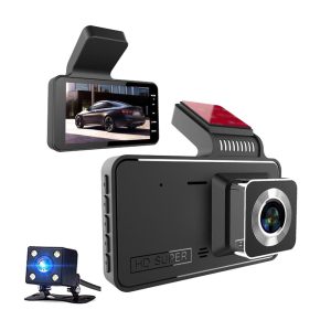 Széles látószögű 4 hüvelykes 1080P HD menetrögzítő autós DVR kamera elülső és hátsó videorögzítéssel (BBV)(BBD) - Image 1