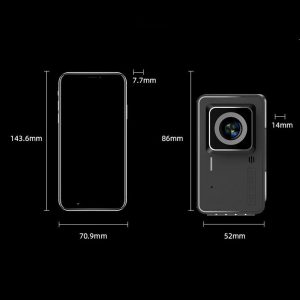 Széles látószögű 4 hüvelykes 1080P HD menetrögzítő autós DVR kamera elülső és hátsó videorögzítéssel (BBV)(BBD) - Image 8