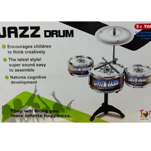JAZZ 4 részes gyermek dob felszerelés ütőkkel és cintányérral (FX)(BBJ) - Image 4