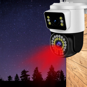 4K 8MP kültéri forgatható dupla WiFi IP kamera – mozgásérzékelővel és intelligens riasztási funkcióval A-2516A (BBD) - Image 2