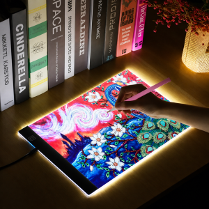 A4 LED rajztábla grafikus tábla – világító rajzmásoló lap állítható fényerővel (BBRLB1586) - Image 4
