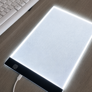 A4 LED rajztábla grafikus tábla – világító rajzmásoló lap állítható fényerővel (BBRLB1586) - Image 5