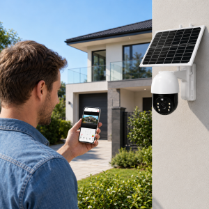 Ai Solar SPM-T0 5MP 4G napelemes kamera – kültéri vezeték nélküli biztonsági megfigyelő kamera mobilos eléréssel (BBD) - Image 2