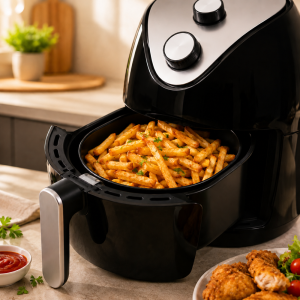Air Fryer 2L 1000W – olaj nélküli meleglevegős fritőz analóg vezérléssel (FXI) - Image 4
