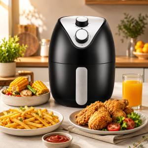 Air Fryer 2L 1000W – olaj nélküli meleglevegős fritőz analóg vezérléssel (FXI) - Image 6