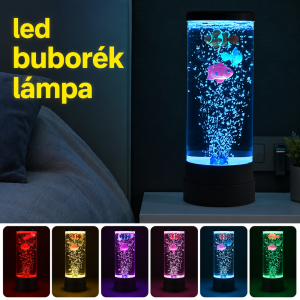 Akvárium hatású buborék lámpa trópusi halakkal – LED hangulatlámpa vízi effekt világítással (THM) - Image 4
