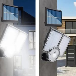 Állítható fejes kültéri napelemes mozgásérzékelős lámpa – energiahatékony és időjárásálló világítás (BBL) (BBJH) - Image 2