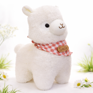 Alpacasso fehér plüss alpaka – puha, ölelhető alpaka játék gyerekeknek és ajándéknak (BBJ) - Image 1