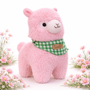 Alpacasso rózsaszín plüss alpaka – puha, ölelhető alpaka játék gyerekeknek és ajándéknak (BBJ) - Image 1