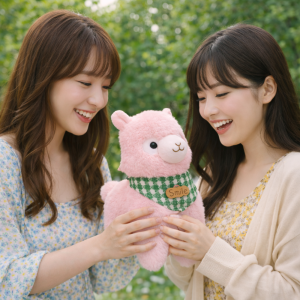 Alpacasso rózsaszín plüss alpaka – puha, ölelhető alpaka játék gyerekeknek és ajándéknak (BBJ) - Image 4