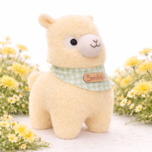 Alpacasso sárga plüss alpaka – puha, ölelhető alpaka játék gyerekeknek és ajándéknak (BBJ) - Image 1