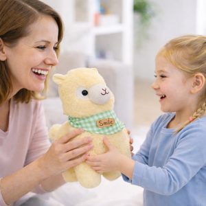 Alpacasso sárga plüss alpaka – puha, ölelhető alpaka játék gyerekeknek és ajándéknak (BBJ) - Image 2