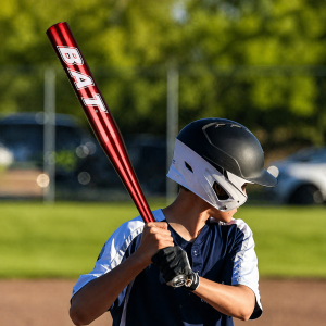Alumínium baseballütő 25" / 64 cm – edző ütő piros kivitelben (BBRLB1850) - Image 4
