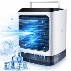 ArcticBreeze 4 az 1-ben hordozható léghűtő mini klíma – USB ventilátor és párásító 480 ml tartállyal, 3 sebesség, LED hangulatfény (BBV) (FX) - Image 6