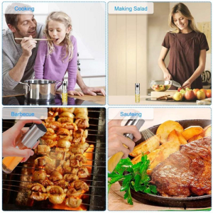 BBQ olaj- és ecetpermetező spray – rozsdamentes acél és üveg, 100 ml – precíz adagolás és stílusos dizájn (BBM) (BBKM) - Image 2