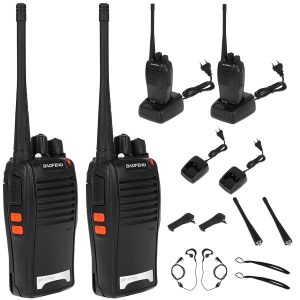 2 darabos Baofeng Walkie Talkie szett zseblámpával, - Baofeng BF-777S, BF-666S (BBV)(BBL)