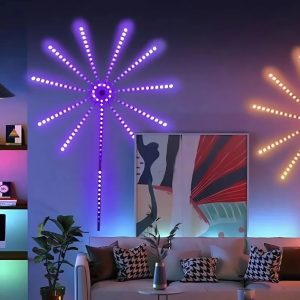 Bluetooth vezérlésű LED szalag – tűzijáték effektusokkal, USB tápellátással és rugalmas kialakítással (BBV) - Image 1