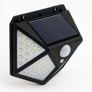 COB LED szolárlámpa mozgásérzékelővel és alkonykapcsolóval – 180 LED-es kültéri napelemes világítás HS-8010A (BBD) - Image 5