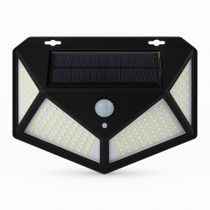 COB LED szolárlámpa mozgásérzékelővel és alkonykapcsolóval – 180 LED-es kültéri napelemes világítás HS-8010A (BBD) - Image 6