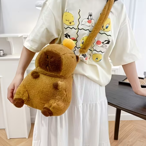 Capybara gyermek 35 cm – aranyos kézitáska és oldaltáska óvodába, iskolába (BBE) - Image 4