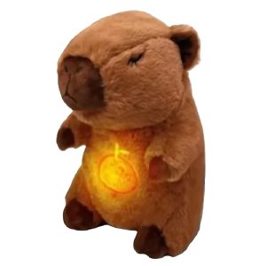 Capybara plüss alvótárs babáknak – lélegző funkcióval és környezeti fénnyel, és hanghatással 18 cm (BBJ) - Image 1