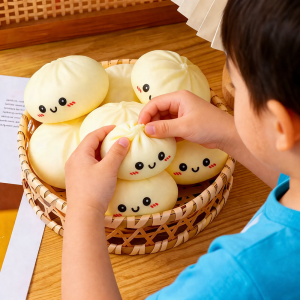 Mystery dumpling meglepetés gombóc – gyűjthető színes dumpling squishy, random színnel - Image 4