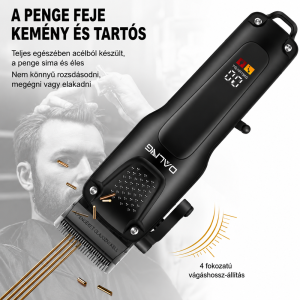 DALING DL-9289 4 az 1-ben hajvágó és szakállvágó készlet – vezeték nélküli trimmelő gép (BBD) - Image 4