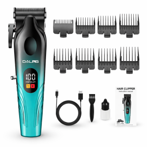 Daling DL-9306 professzionális hajvágó és szakállvágó szett – vezeték nélküli grooming kit borotvával (BBD) - Image 4