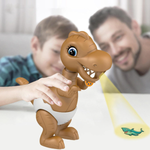 Dínós rajzprojektor gyerekeknek 3 éves kortól – 24 mintás vetítős rajzkészlet mozgó fejjel (BBMJ) - Image 4