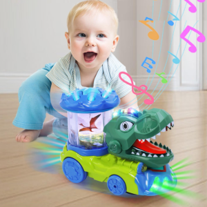 Interaktív dinoszaurusz szállító játék autó - automatikus mozgásokkal, hangokkal és fényekkel (BBJ) - Image 2