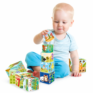 Dohi 10 Cubes Forest építőkocka készlet – 10 darabos fejlesztő toronyépítő játék gyerekeknek (BBMJ) - Image 6