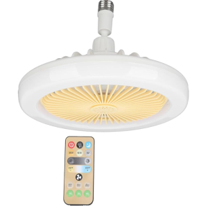 E27 LED mennyezeti hűtőventilátor lámpa - 3 sebességes, távirányítóval szabályozható (THM) - Image 9
