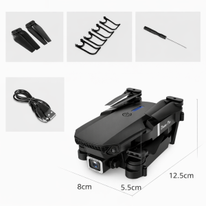 E88 Pro HD kamerás drón – 2.4 GHz-es távirányítós quadcopter élőképpel (BBV) - Image 4