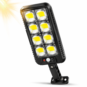 EcoLight JX-200 napelemes fali lámpa – COB LED, mozgásérzékelő, vízálló kültéri kivitel (BBD) - Image 7