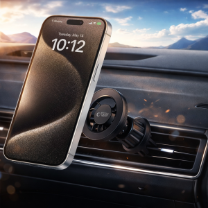 Ezra HL105 mágneses autós telefontartó – erős tartás, univerzális mobil tartó, 360° forgatható (8×6×6 cm) (BBD) - Image 2