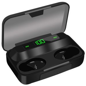 F9-10 TWS vezeték nélküli Bluetooth fülhallgató LCD kijelzővel, akkus töltődobozzal (BBV) - Image 7