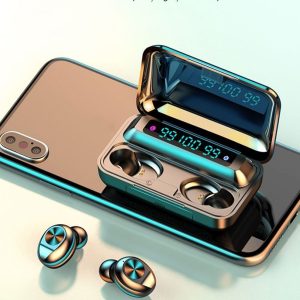 F9-10 TWS vezeték nélküli Bluetooth fülhallgató LCD kijelzővel, akkus töltődobozzal (BBV) - Image 3