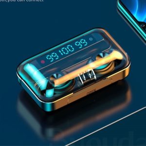 F9-10 TWS vezeték nélküli Bluetooth fülhallgató LCD kijelzővel, akkus töltődobozzal (BBV) - Image 4