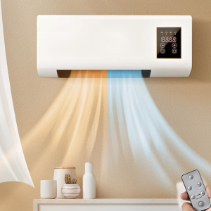 Fali elektromos fűtő- és hűtőtest – 1500 W teljesítményű, 2 fokozatú, időzítővel és távirányítóval, 20 m²-es helyiségig (BBM) - Image 4