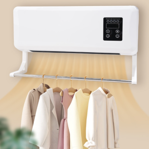 Fali elektromos fűtő- és hűtőtest – 1500 W teljesítményű, 2 fokozatú, időzítővel és távirányítóval, 20 m²-es helyiségig (BBM) - Image 2