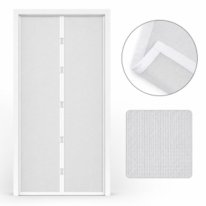 Fehér mágneses szúnyogháló ajtóra 100×210 cm – automata záródású rovarháló függöny (GL-11398WH) - Image 6